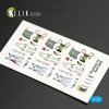 KELIK K72006 F-4J PHANTOM II INTERIOR 3D DECALS FOR FINEMOLDS KIT 1/72